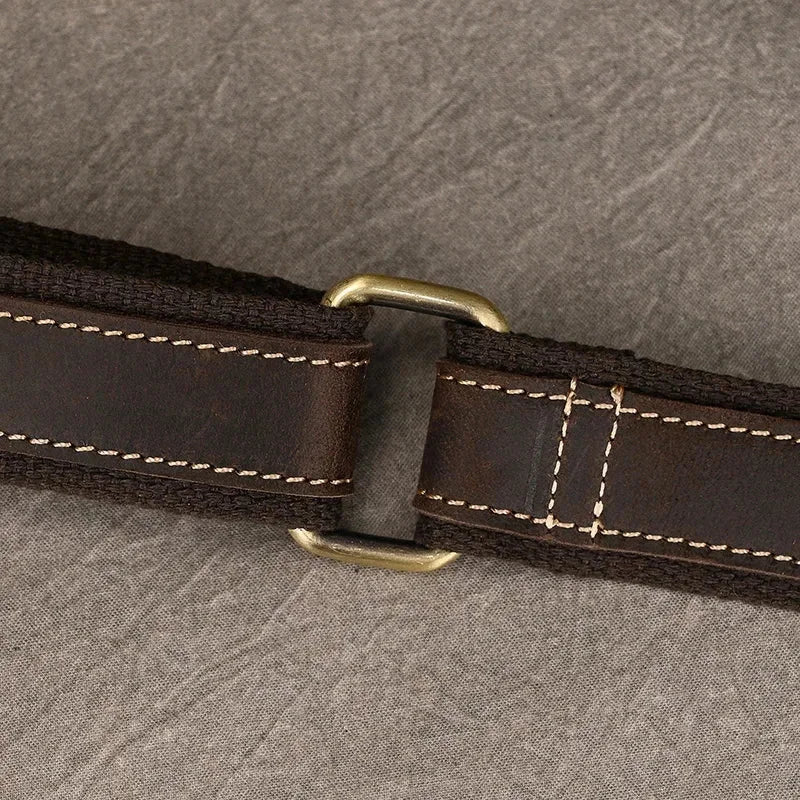 Men’s Full Grain Leather Sling Bag – Crazy Horse One Strap Pack
