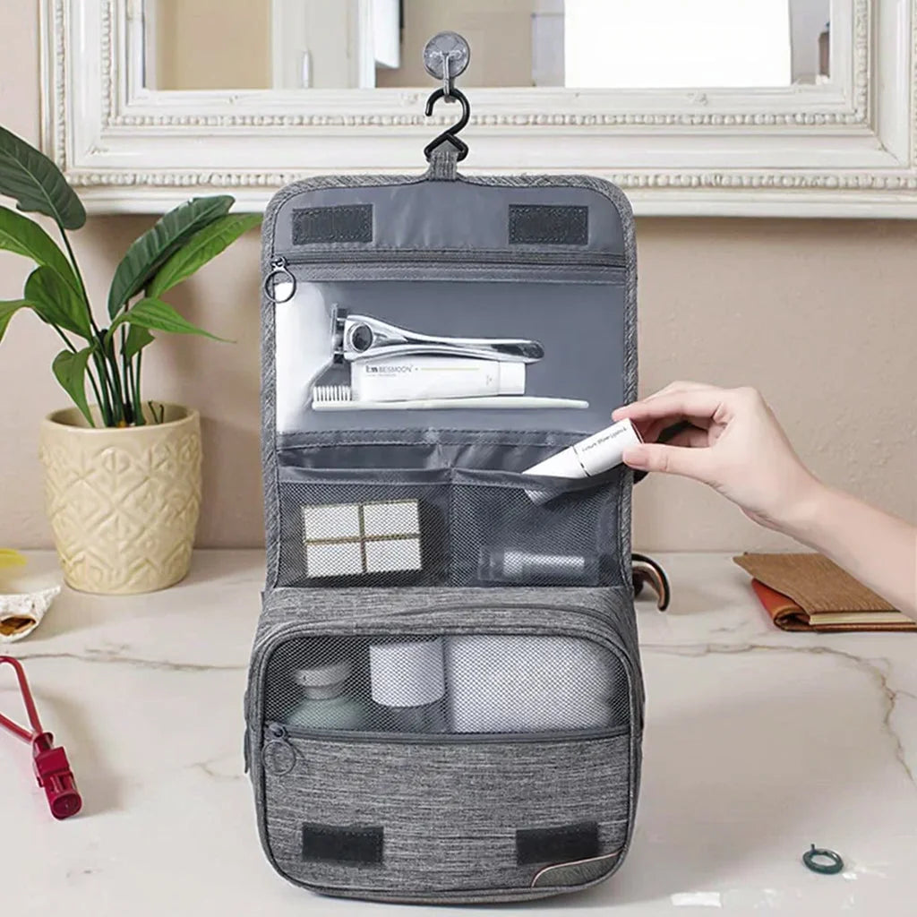 Men’s Hanging Toiletry Bag - 2-Piece Travel Organizer Set