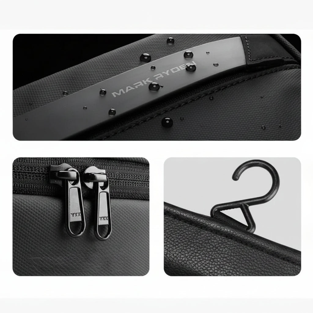 Men’s Hanging Toiletry Bag - Multi-Compartment Travel Bag