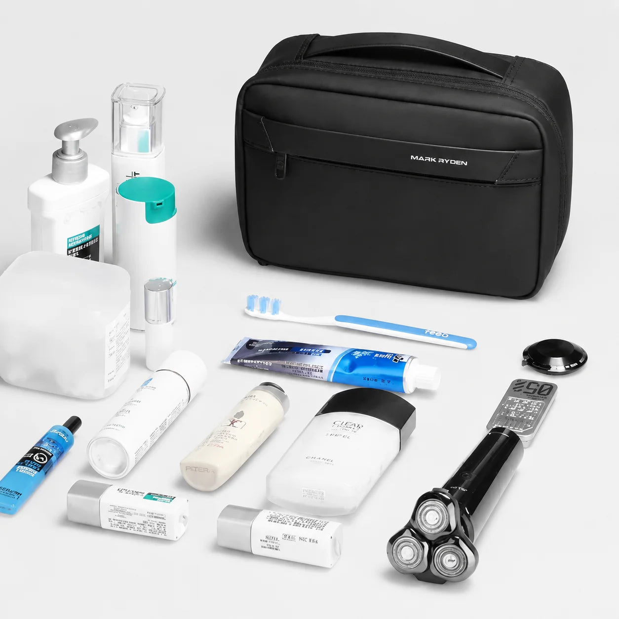 Men’s Hanging Toiletry Bag - Multi-Compartment Travel Bag