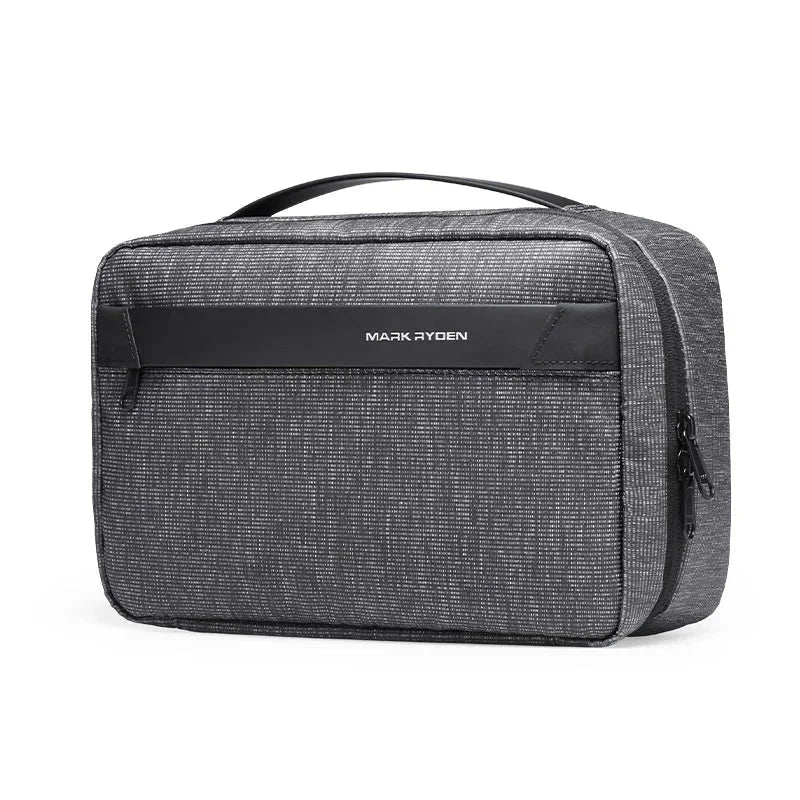 Men’s Hanging Toiletry Bag - Multi-Compartment Travel Bag - Gray