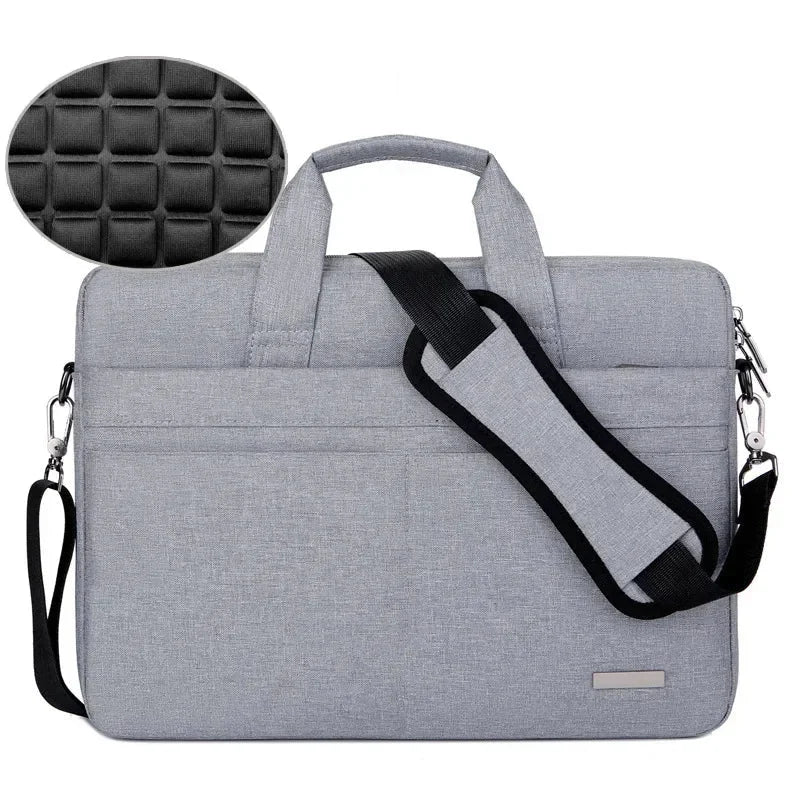 Men’s Laptop Briefcase - 17 Inch Multi-Pocket Shoulder Bag