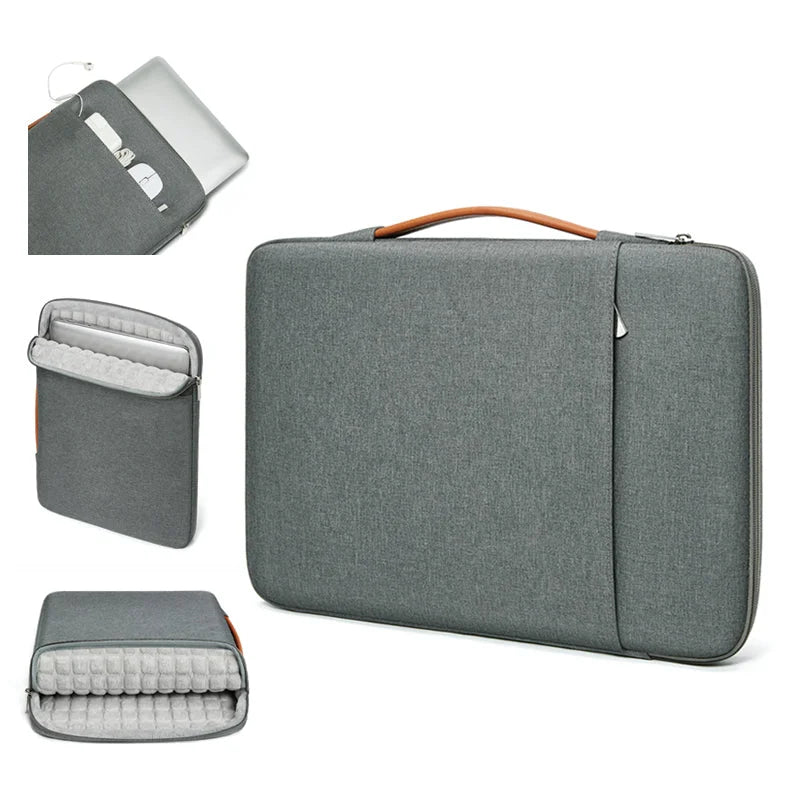 Men’s Laptop Sleeve - Padded Case with Quilted Handle