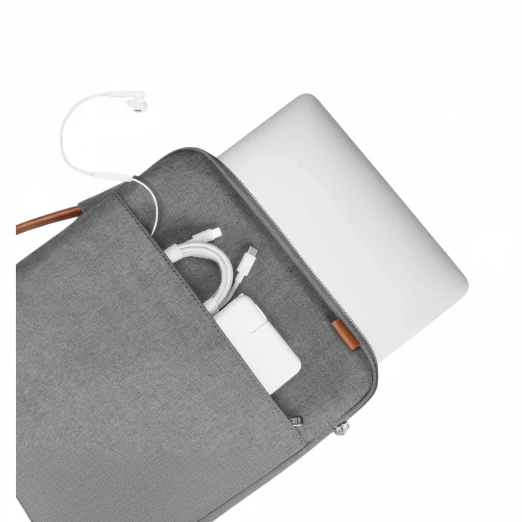 Men’s Laptop Sleeve - Padded Case with Quilted Handle