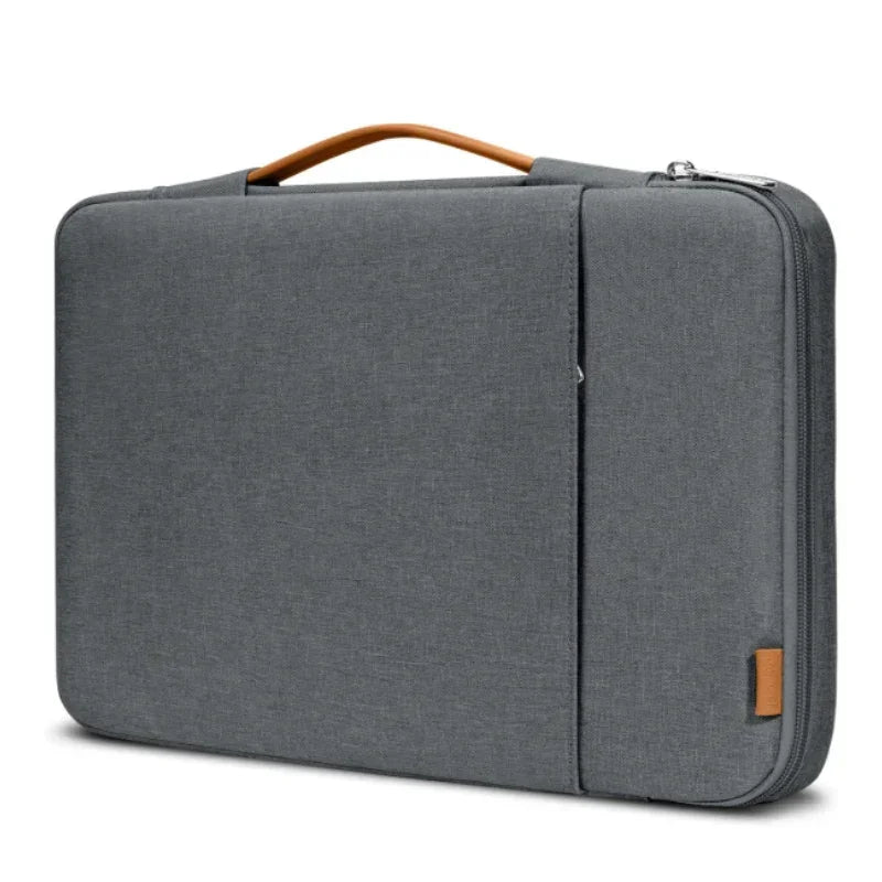 Men’s Laptop Sleeve - Padded Case with Quilted Handle - Dark gray / 13.3-14