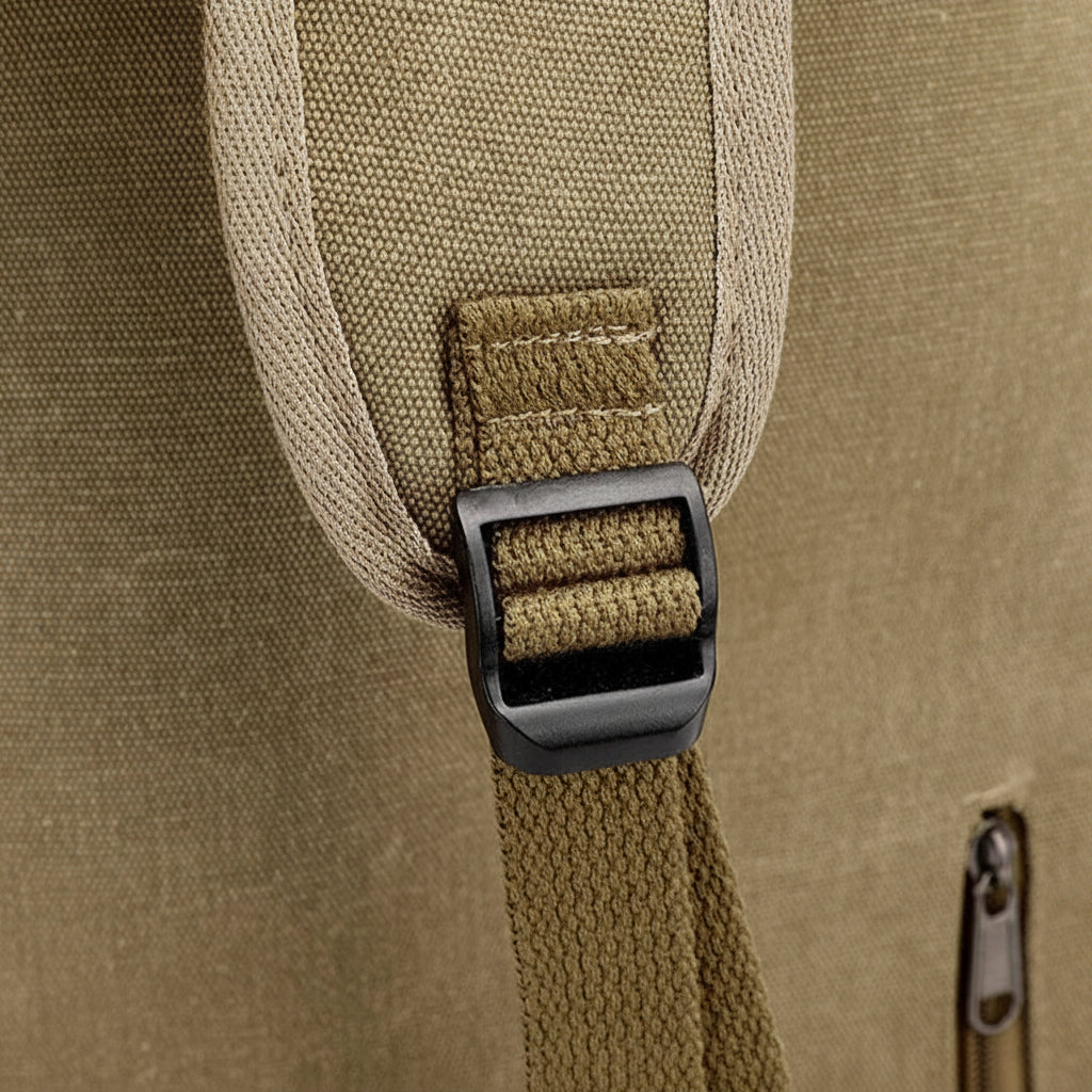 Men’s Canvas Backpack - Side Pocket 18L Daypack