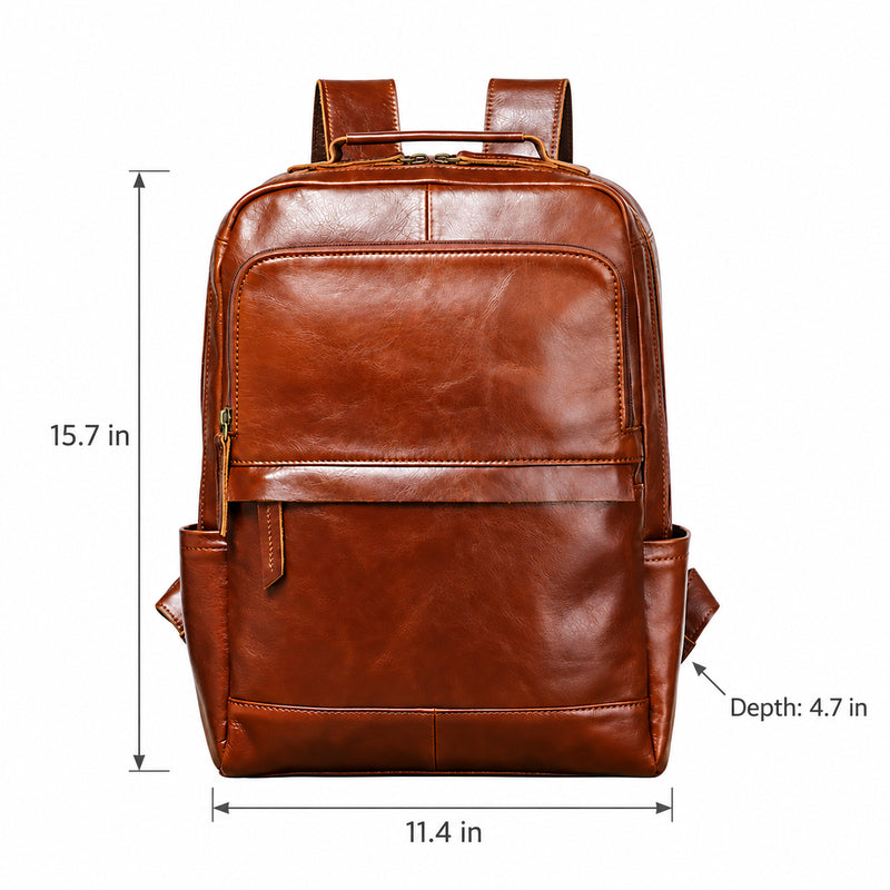 Men’s Leather Backpack – 15 Inch Work & Daily Carry Pack