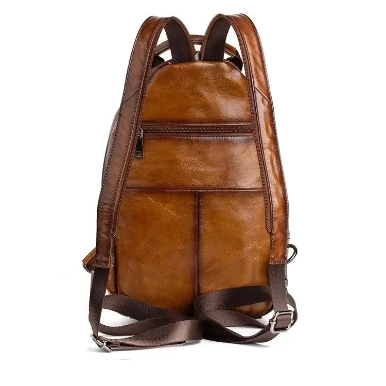 Men’s Leather Backpack – Compact Sling Backpack for Everyday Carry - Sacoche bandoulière