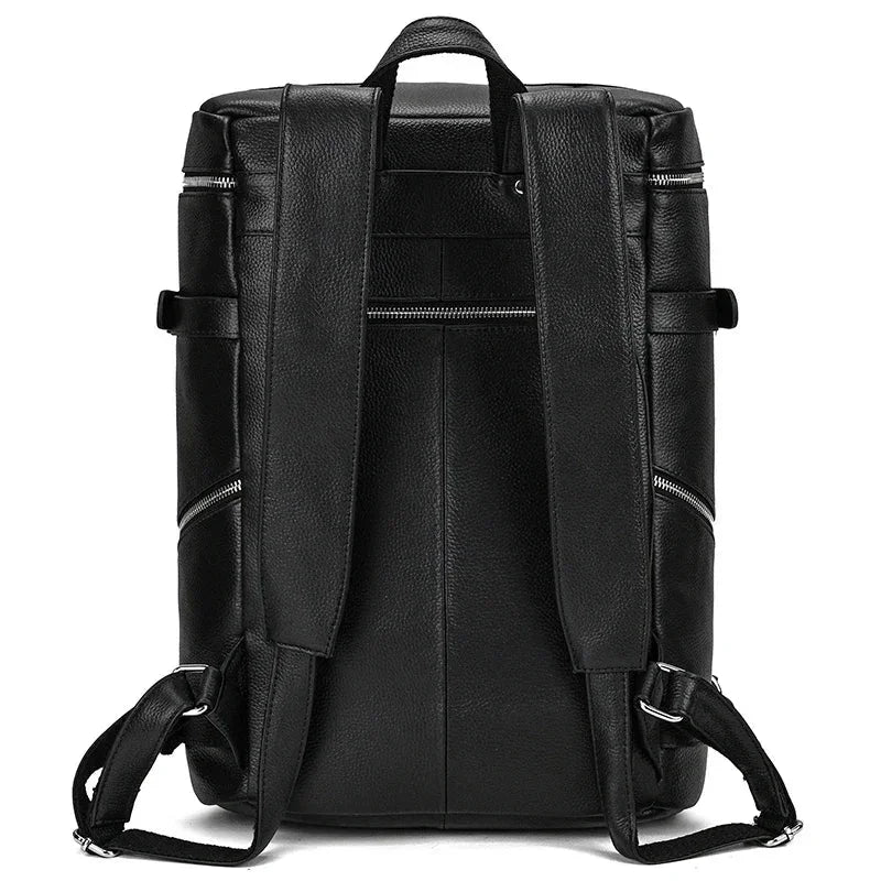 Men’s Leather Backpack - Cylinder Rucksack