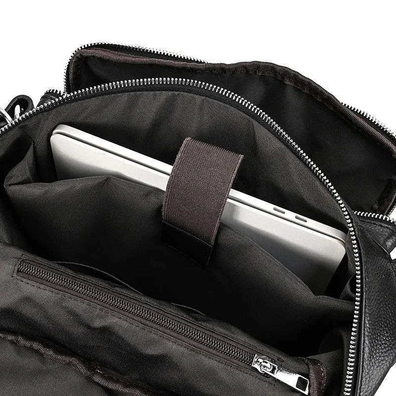 Men’s Leather Backpack - Cylinder Rucksack