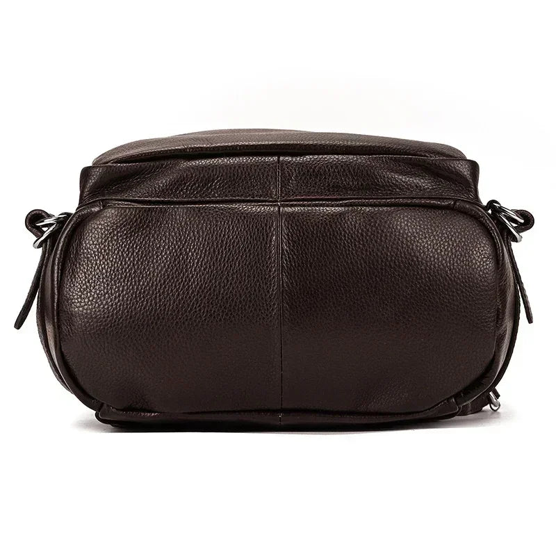 Men’s Leather Backpack - Cylinder Rucksack