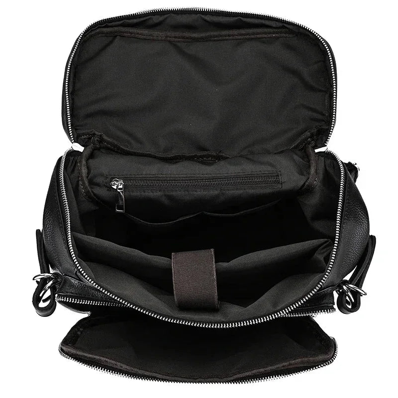 Men’s Leather Backpack - Cylinder Rucksack