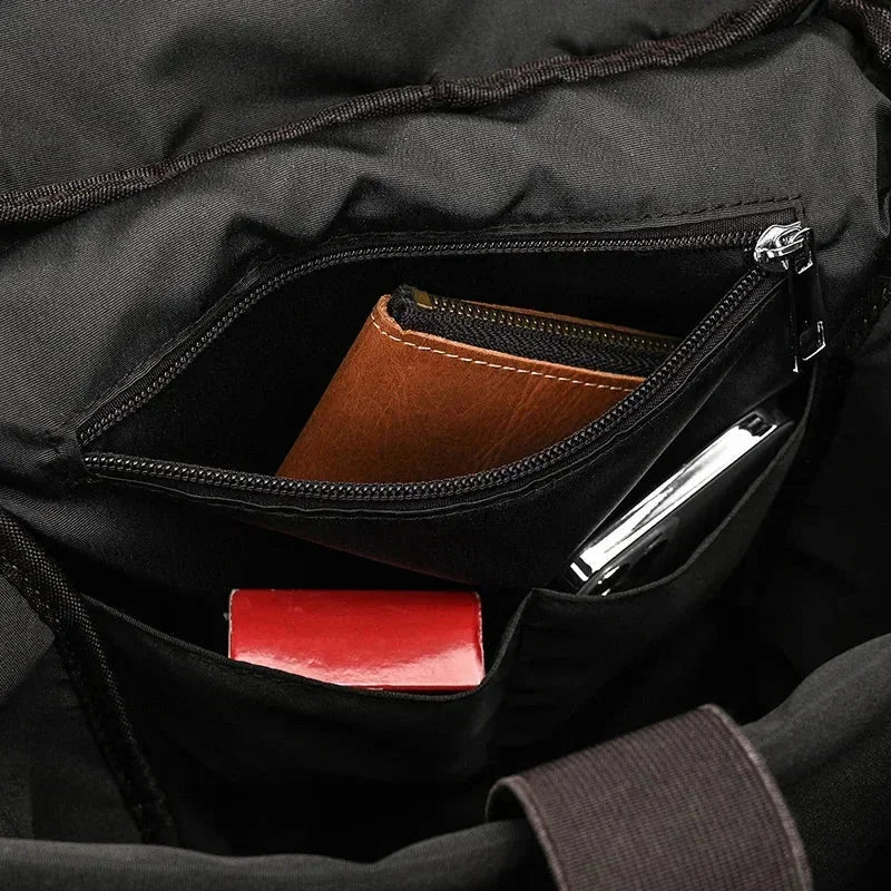 Men’s Leather Backpack - Cylinder Rucksack