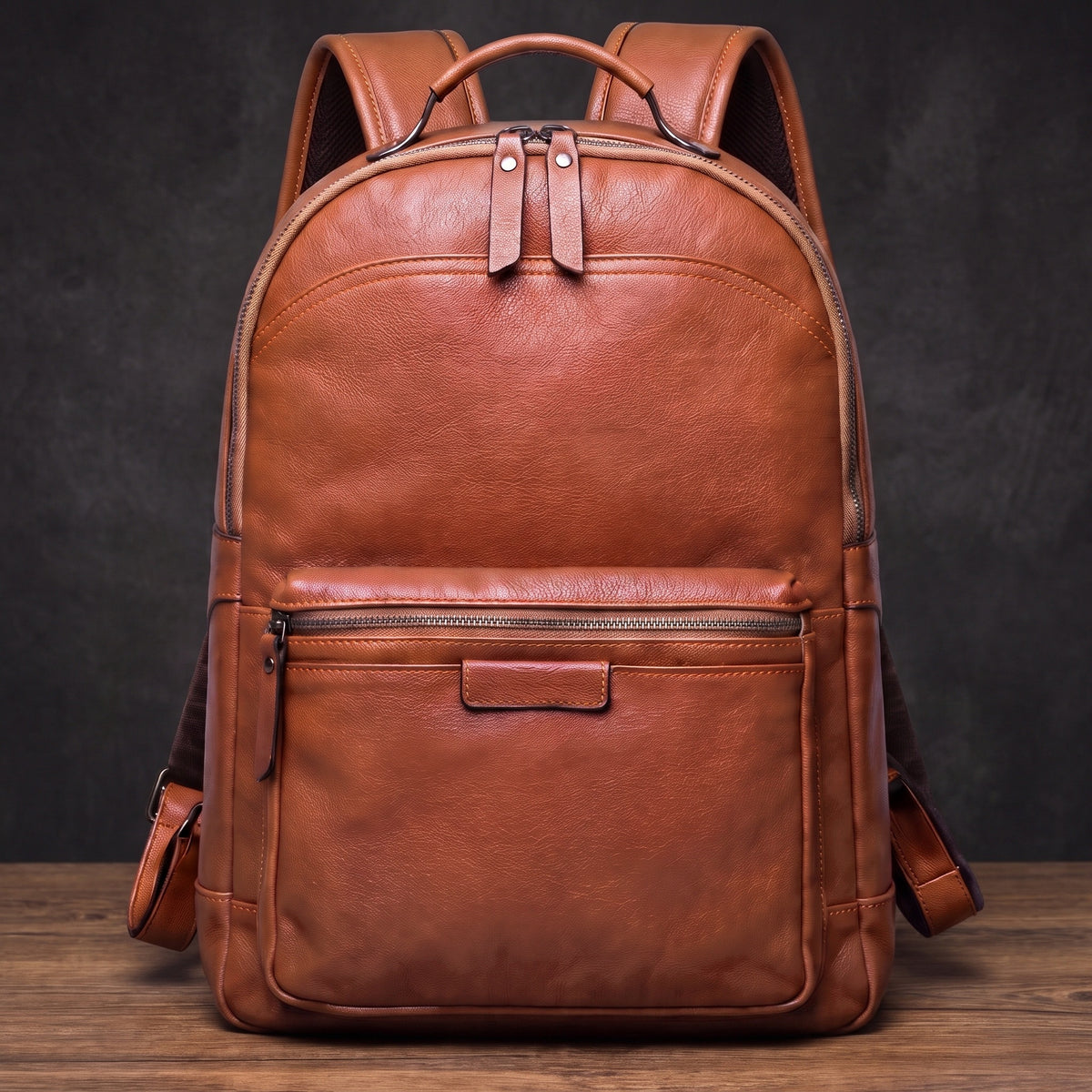 Men’s Leather Work Backpack – 15.6’’ Laptop Carry
