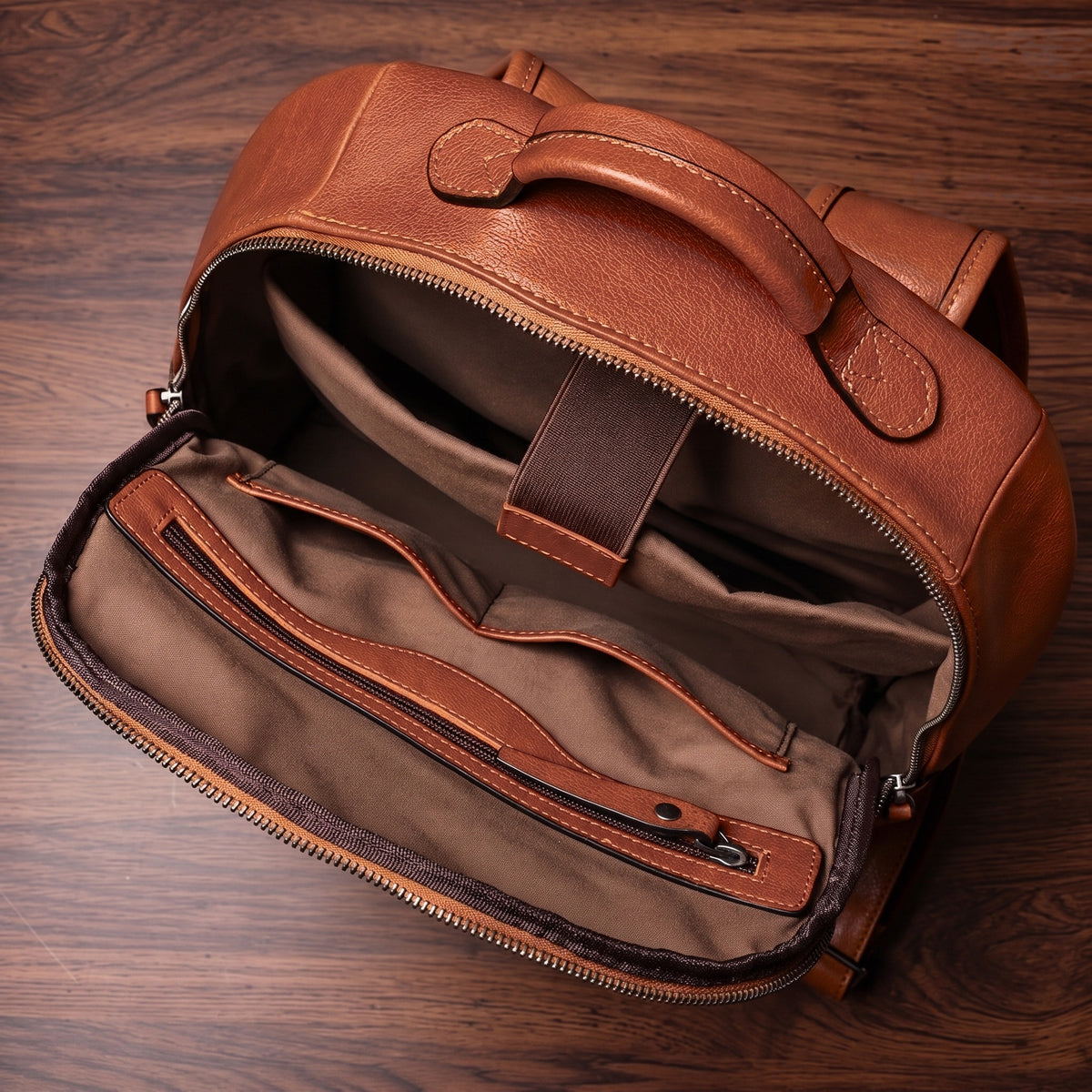 Men’s Leather Work Backpack – 15.6’’ Laptop Carry