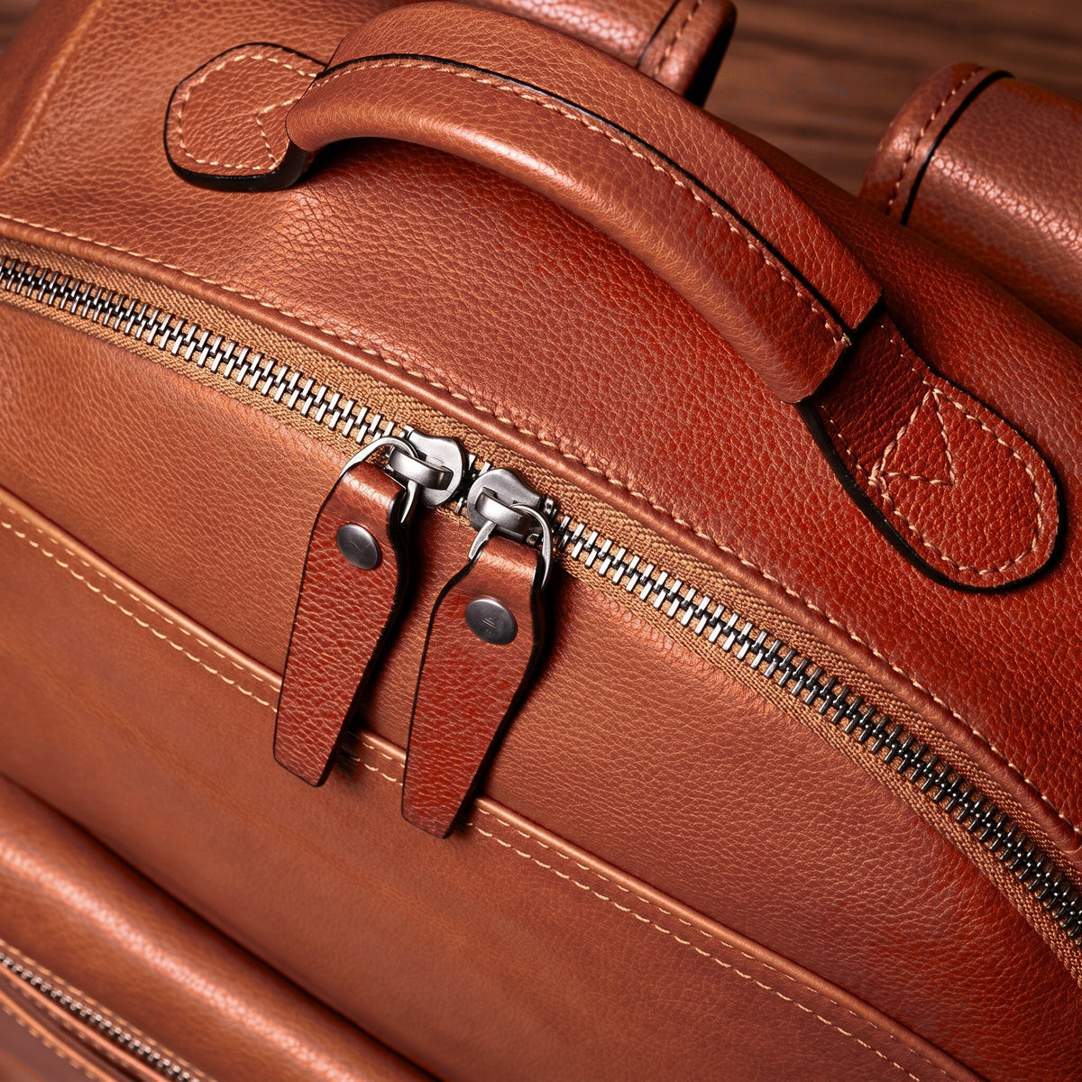 Men’s Leather Work Backpack – 15.6’’ Laptop Carry