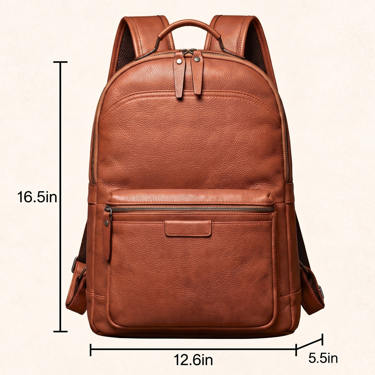 Men’s Leather Work Backpack – 15.6’’ Laptop Carry