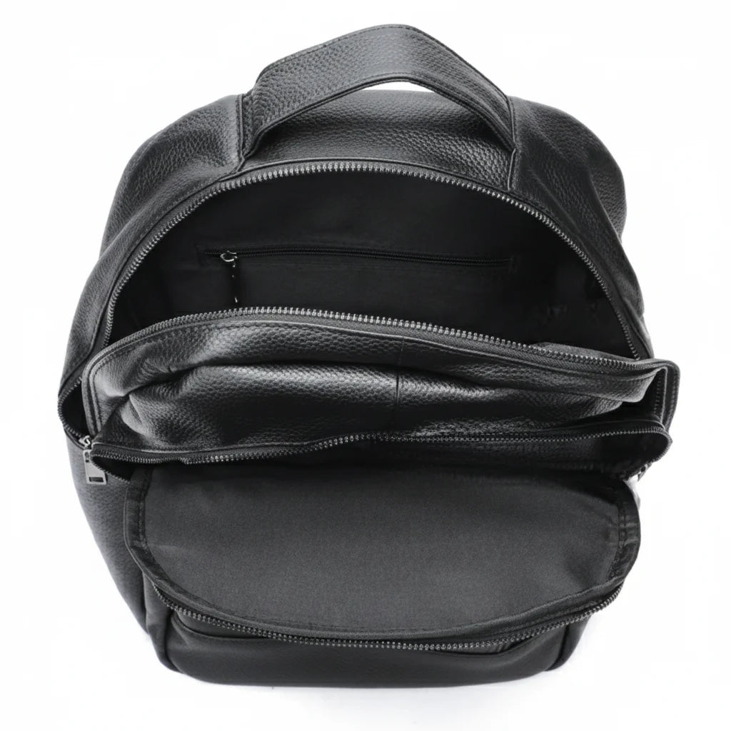 Men’s Leather Backpack - Top Handle Business Bag