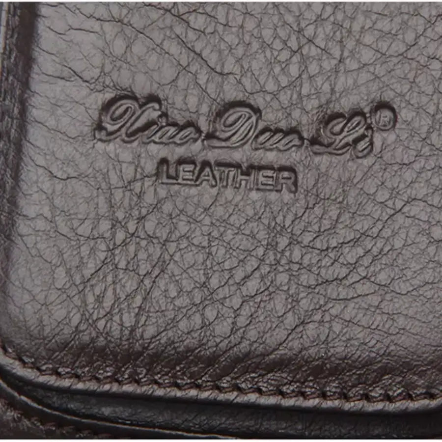 Men’s Leather Belt Bag - Slim Vertical Hip Pouch