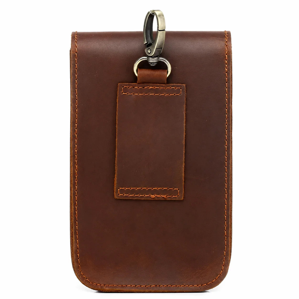 Men’s Leather Belt Pouch - Phone Card & Cable Organizer