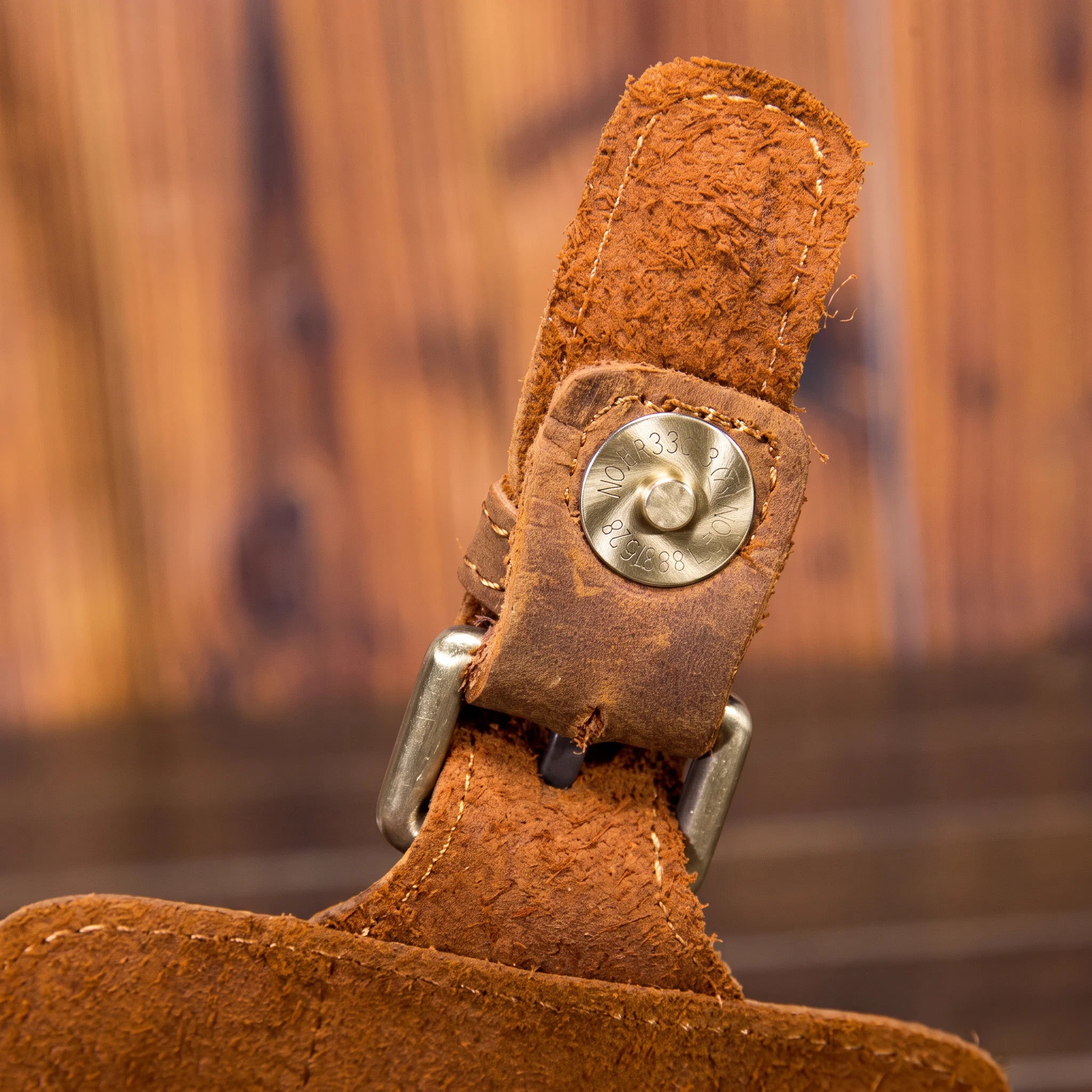Men’s Leather Belt Pouch - Vertical Buckle Flap Design