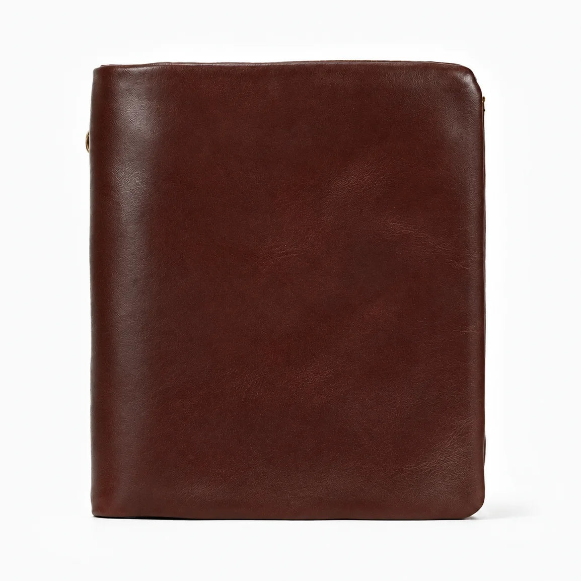 Men’s Leather Bifold Wallet - Zip Pocket Card Holder - Coffee