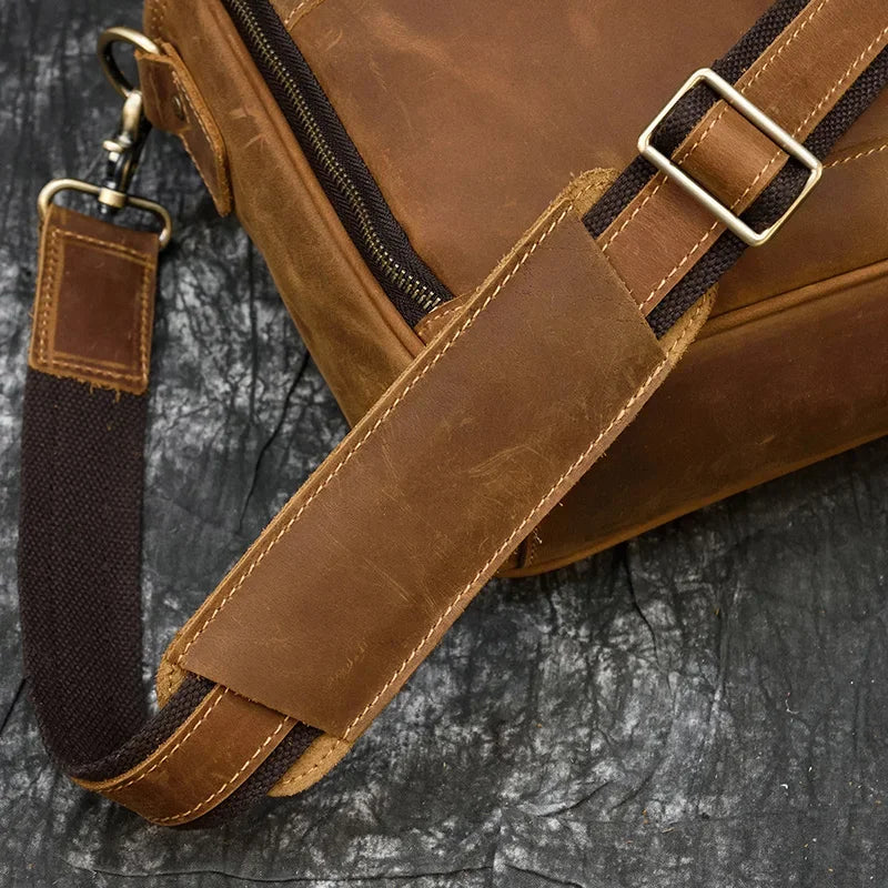 Men’s Leather Briefcase – Structured 15’’ Work Bag