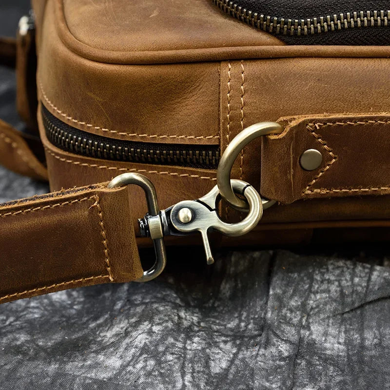 Men’s Leather Briefcase – Structured 15’’ Work Bag