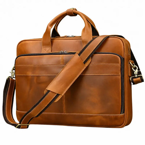 The Keystone Leather Briefcase