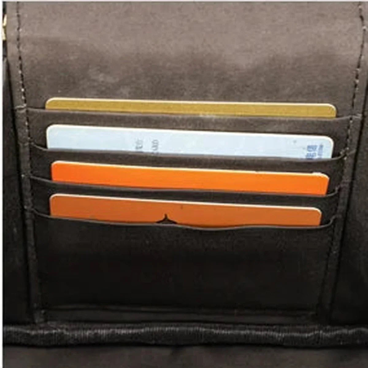 Men’s Leather Camera Bag - Crazy Horse Top Handle Crossbody Case - Dark Brown