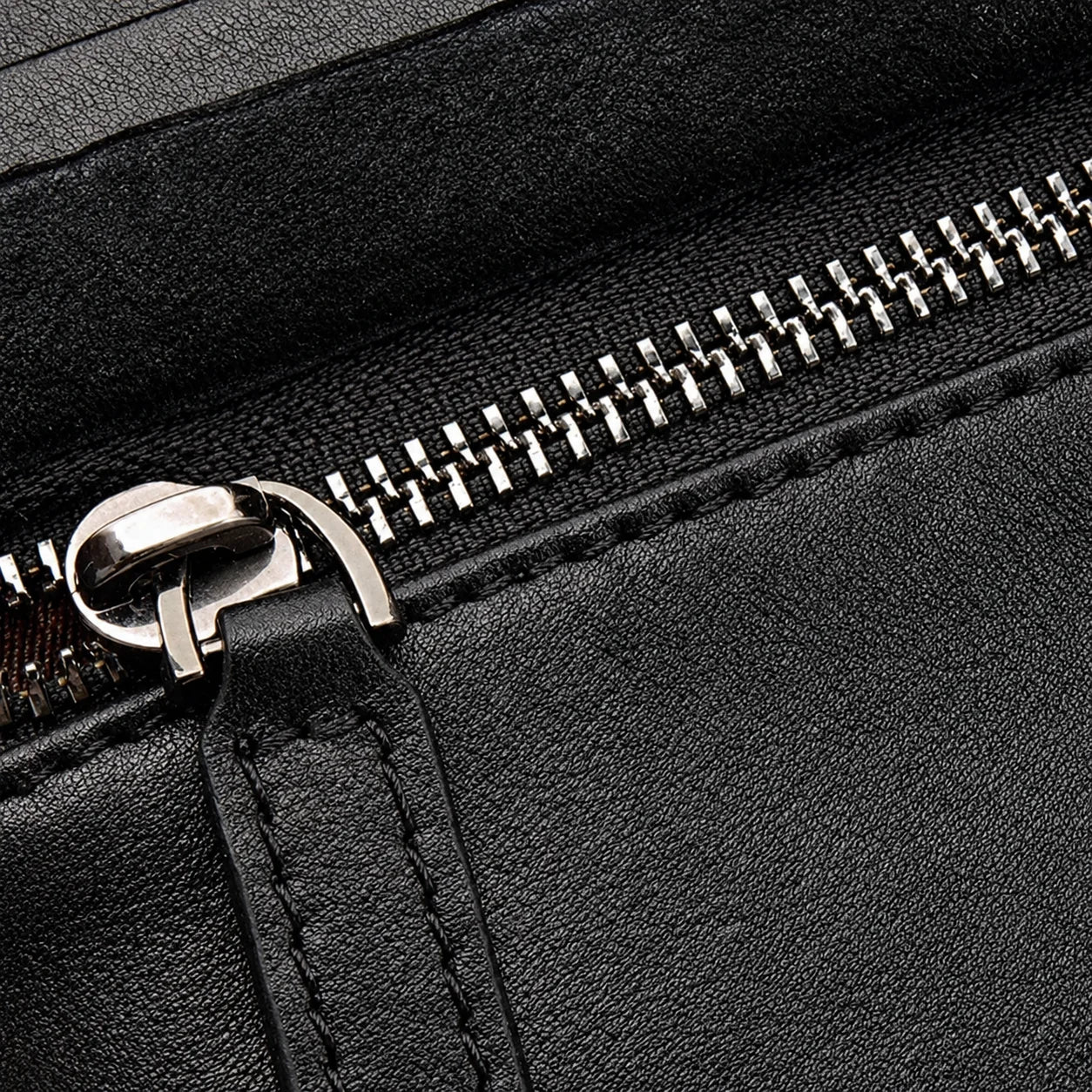 Men’s Leather Crossbody Bag - Front Zip Pocket Everyday Carry