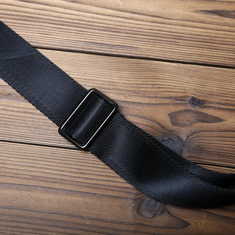 Men’s Leather Crossbody Bag - Vertical Flap Tablet Bag
