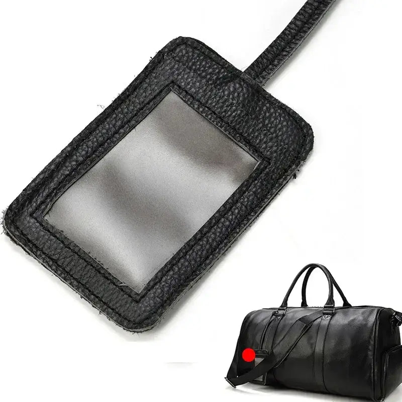 Men’s Leather Duffel Bag – Large Capacity with Shoe Compartment