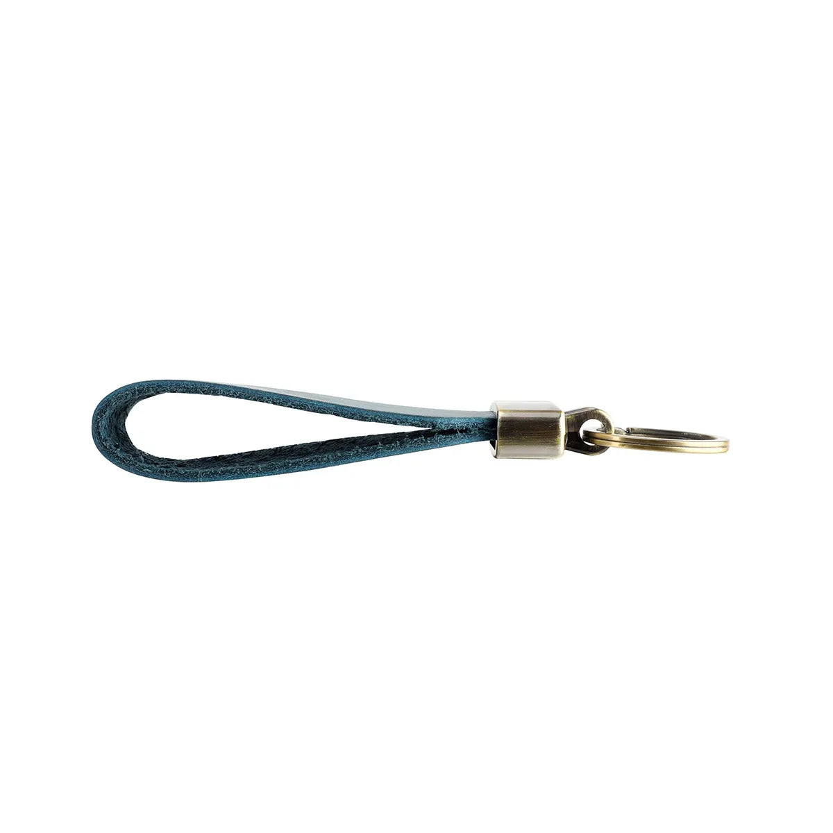 Men’s Leather Key Fob Holder - Swivel Clip Wristlet