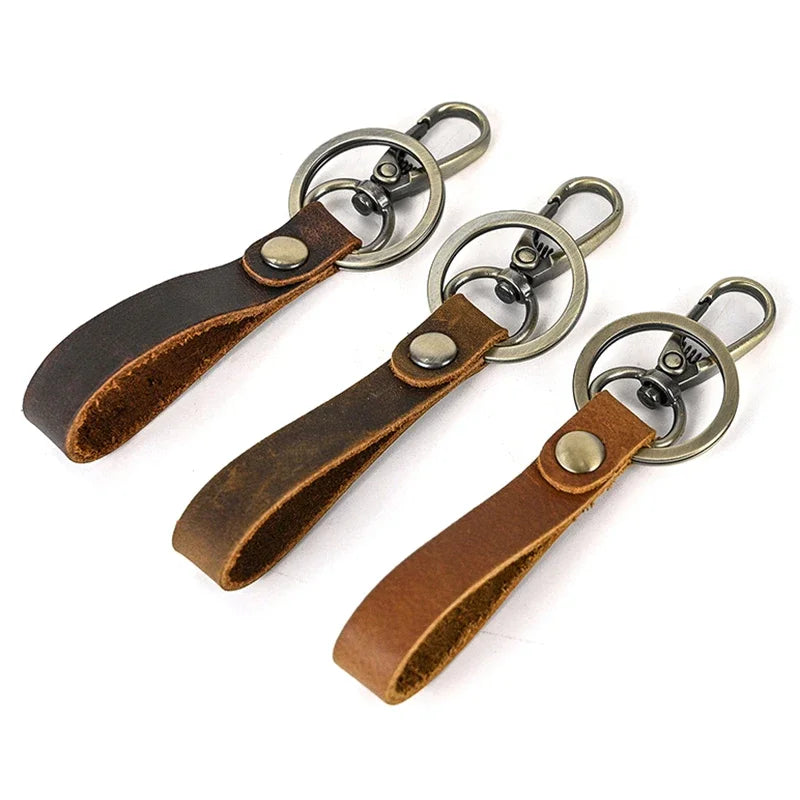 Men’s Leather Keychain - 3-Piece Set