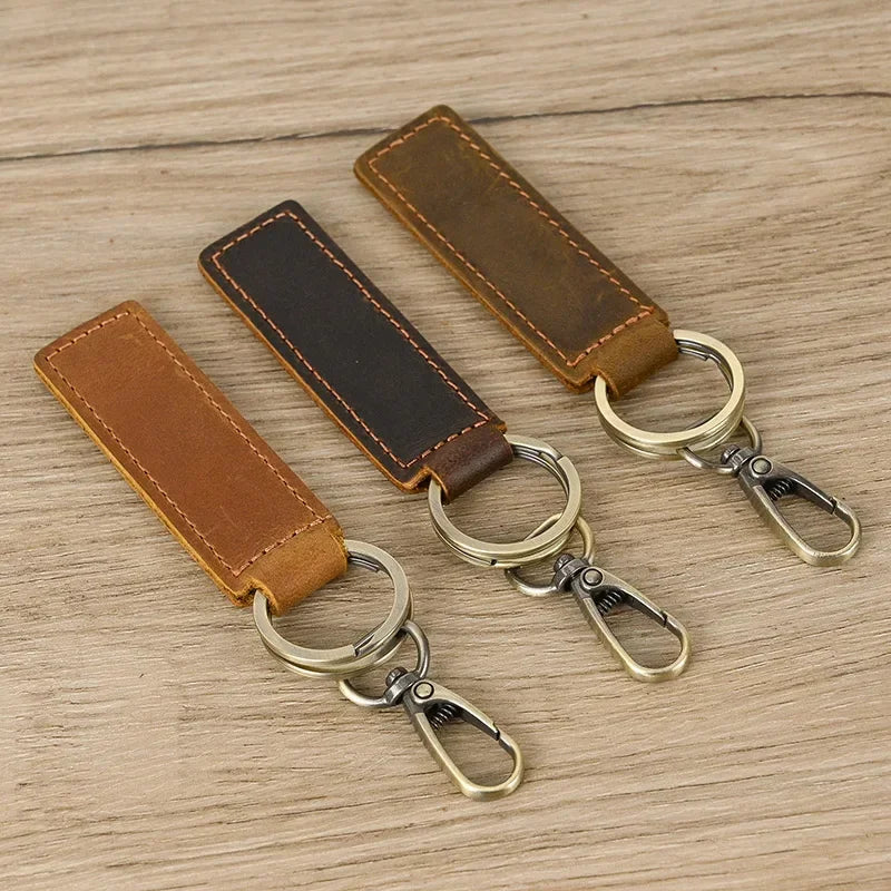 Men’s Leather Keychain - 3-Piece Set