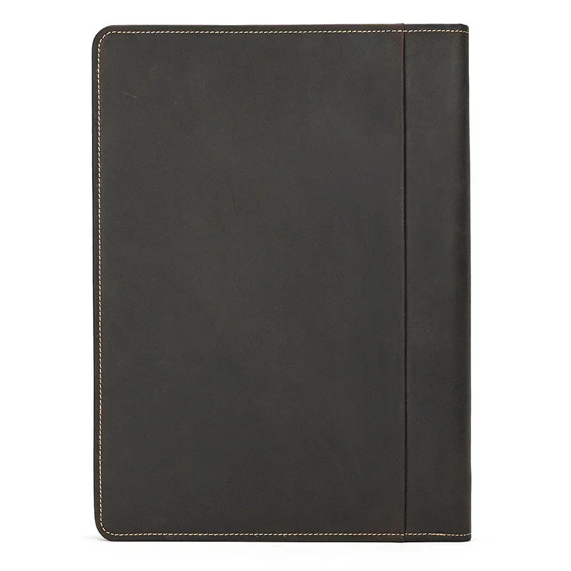 Men’s Leather Padfolio - Zip Around 3-Ring Binder
