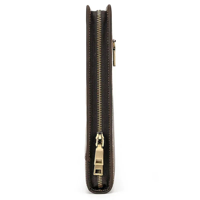 Men’s Leather Padfolio - Zip Around 3-Ring Binder