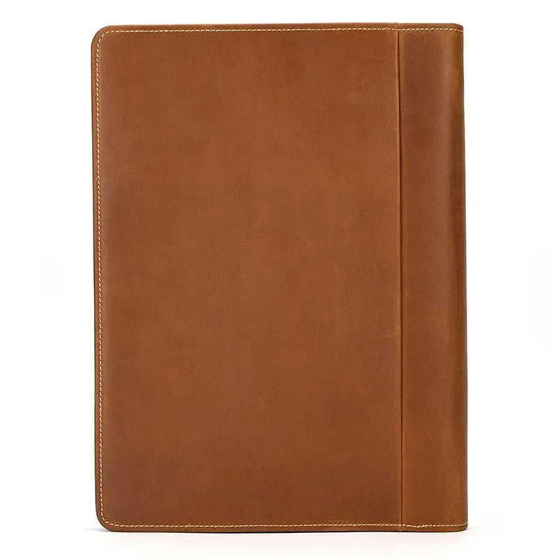 Men’s Leather Padfolio - Zip Around 3-Ring Binder