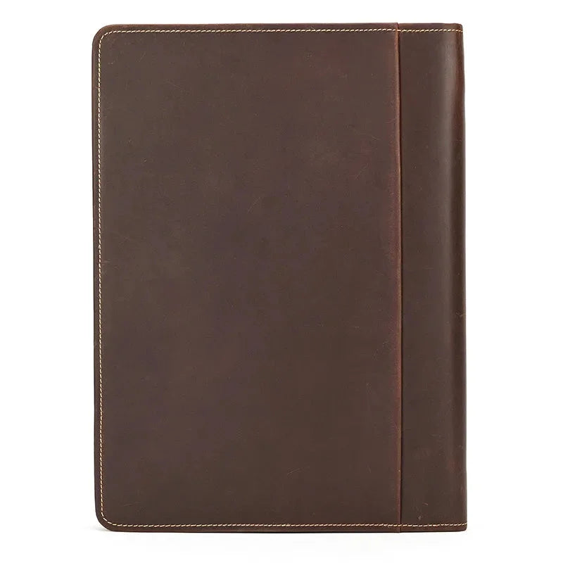 Men’s Leather Padfolio - Zippered Business Organizer