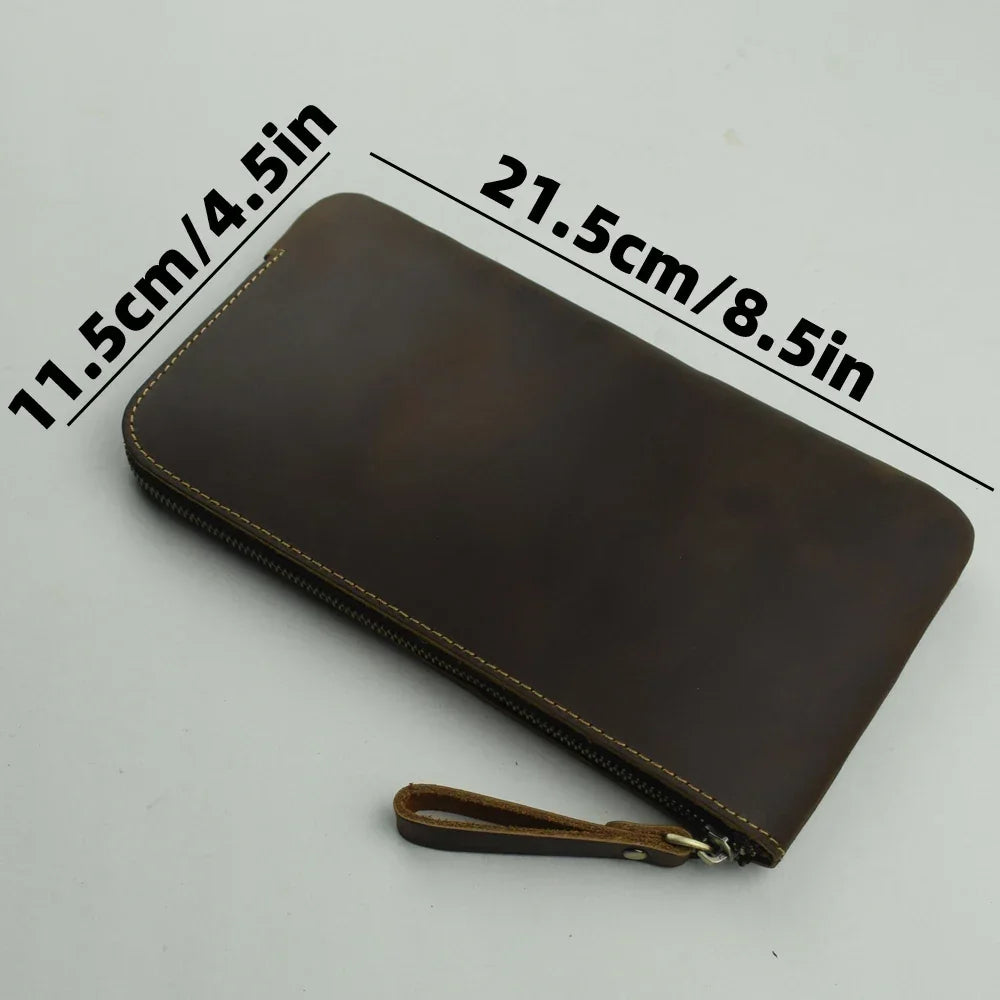 Men’s Leather Pen Case - Card & Cash Organizer