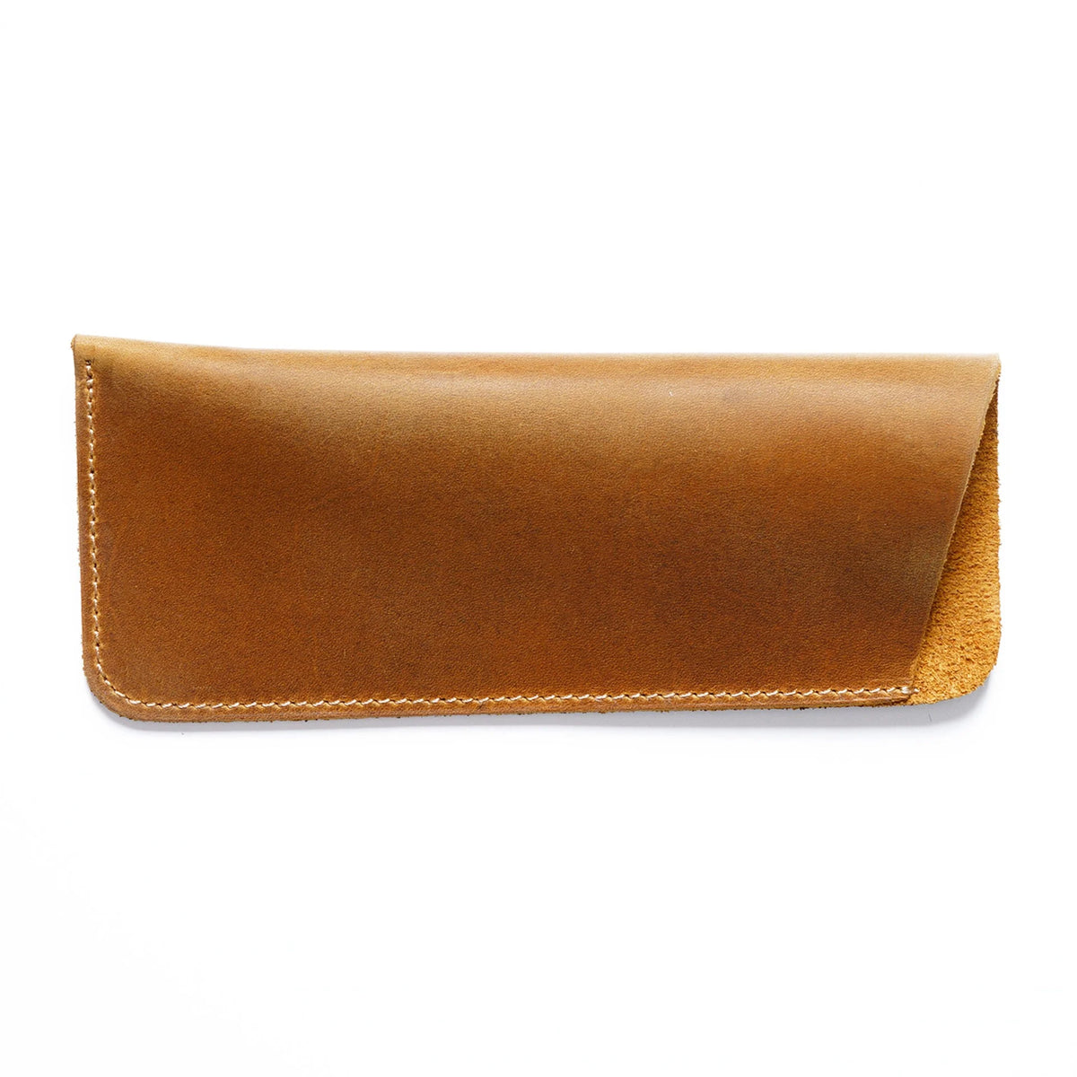 Men’s Leather Glasses Case – Crazy Horse Roll-Up Pouch