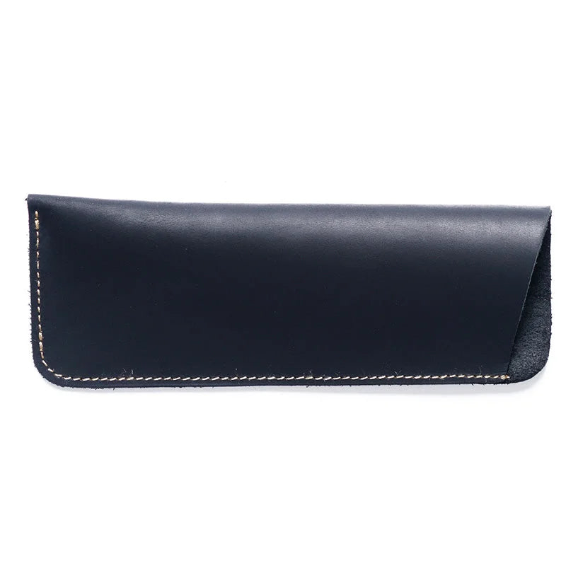 Men’s Leather Glasses Case – Crazy Horse Roll-Up Pouch