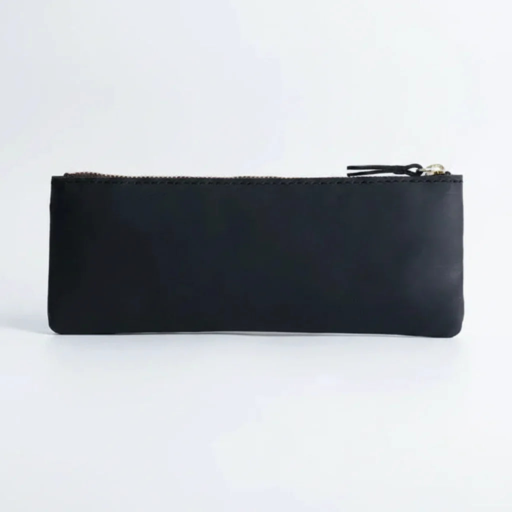 Men’s Leather Pencil Case - Crazy Horse Zip Pouch