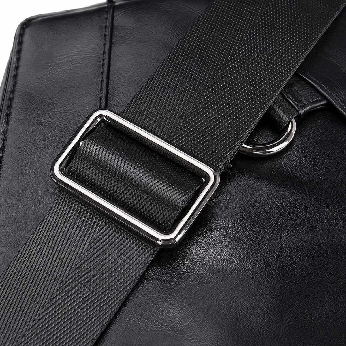 Men’s Leather Sling Bag - Tablet-Ready Chest Bag