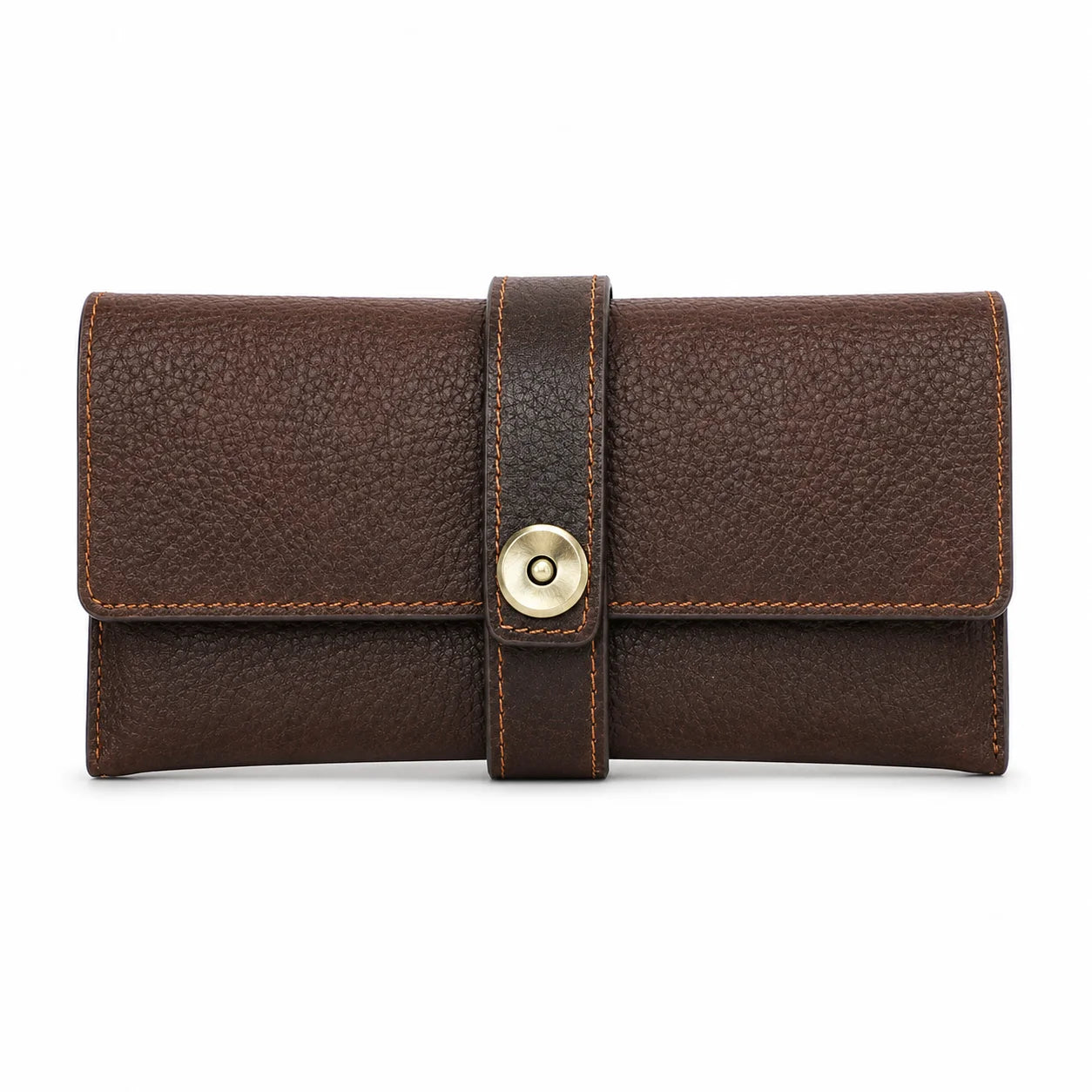 Men’s Leather Sunglasses Case - Crazy Horse Travel Pouch - Coffee