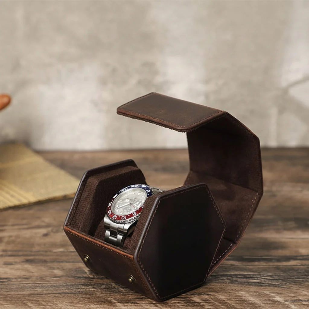 Men’s Leather Watch Box - Multi-Watch Storage Case