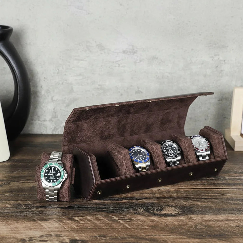 Men’s Leather Watch Box - Multi-Watch Storage Case