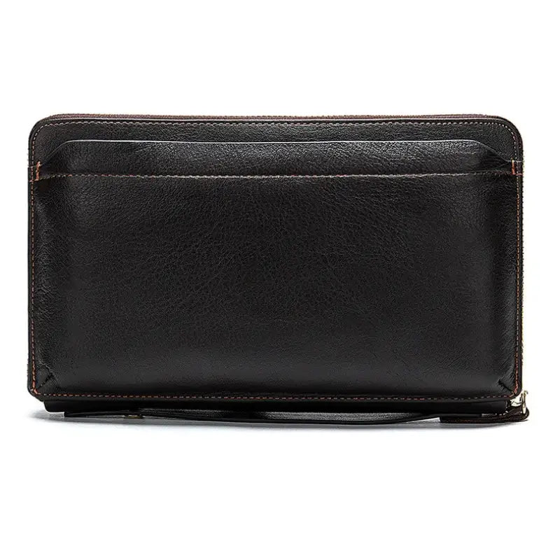 Men’s Leather Zip Wallet – Single or Double Zip Clutch
