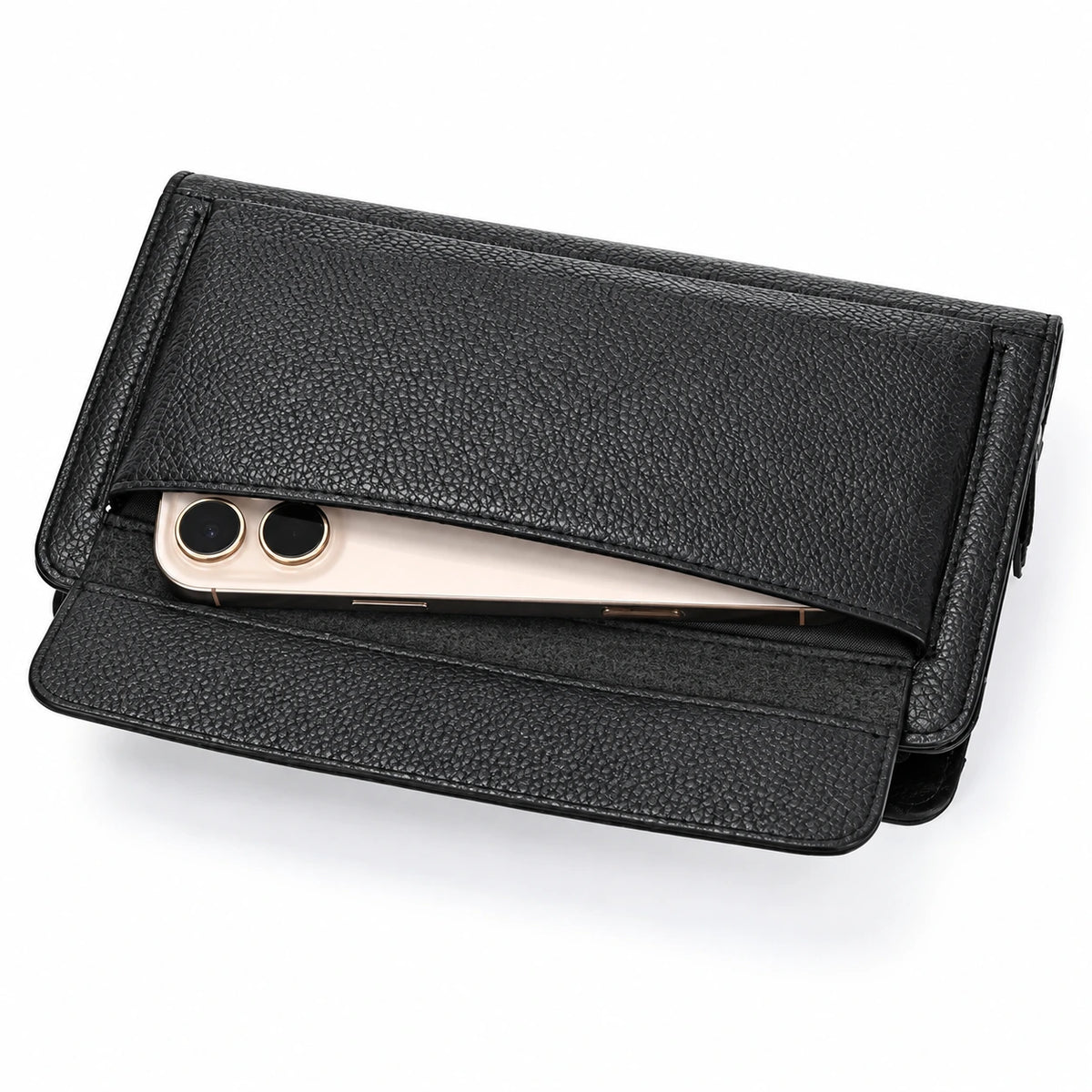 Men’s Leather Zip Wallet – Single Zip Clutch
